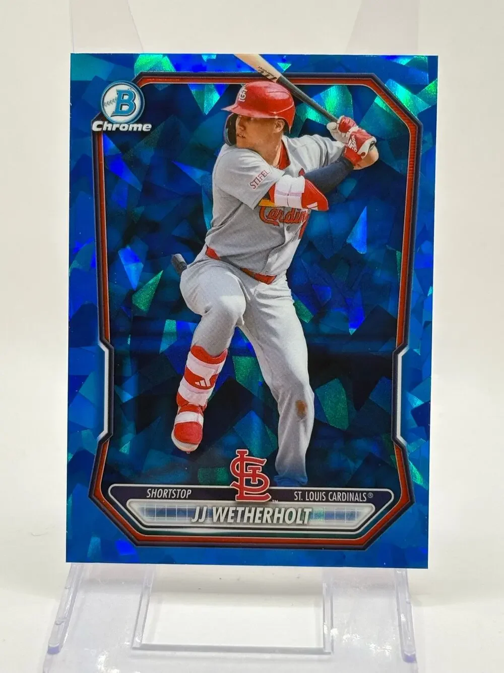2026 Bowman Sapphire JJ Wetherholt Chrome Prospects St. Louis Cardinals